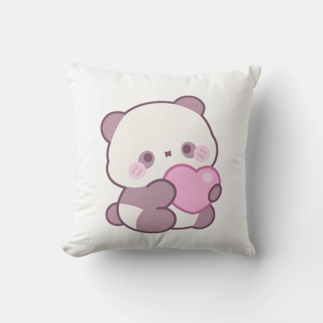 Glad Panda Design | Positiva Söta Vibrationer Kudde (Framsida)