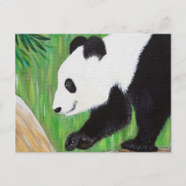 Glad Panda-målning Vykort