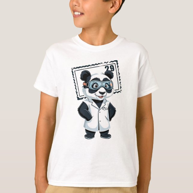Glad Panda – Söt & Glad Djur T-Shirt (Framsida)