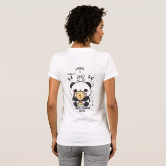 Glad Panda Söt T-Shirt – Bedårande Leende Panda