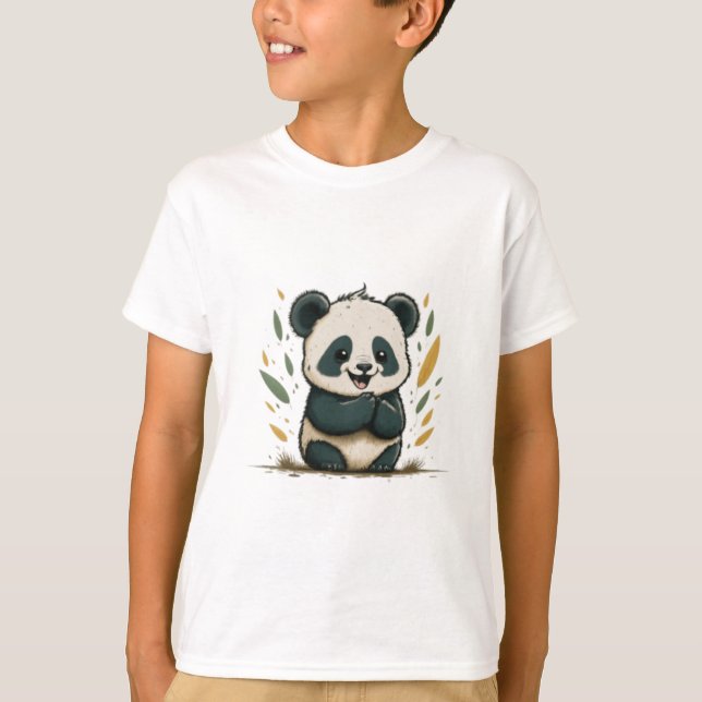 glad panda t shirt (Framsida)