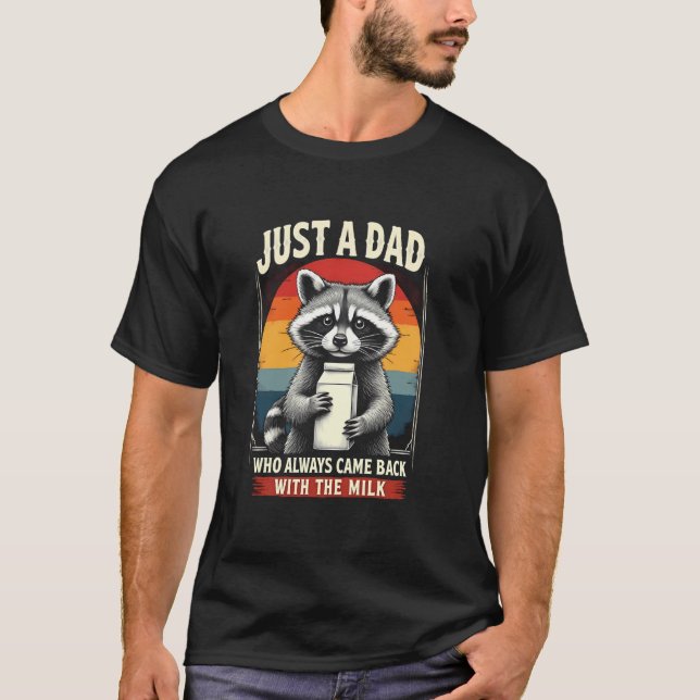 Glad Pappa med Mjölkomsorg T Shirt (Framsida)