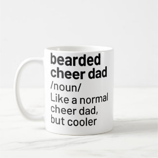 Glad Pappa Skäggig Definition Cheerleading Rollig Kaffemugg