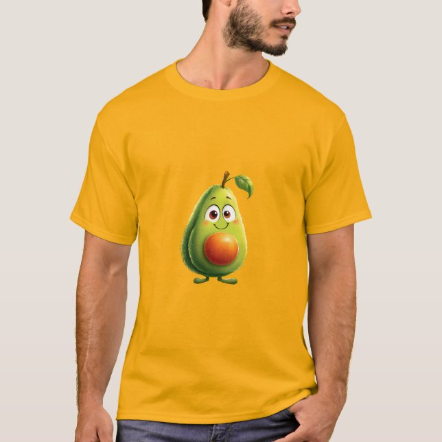 Glad Päron Maskot T Shirt (Framsida)