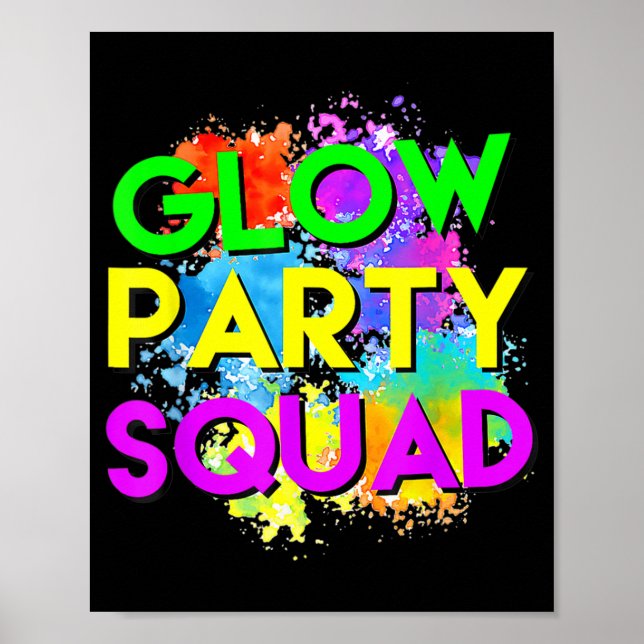 Glad Party Squad Halloween Costume for Women Manar Poster (Framsidan)