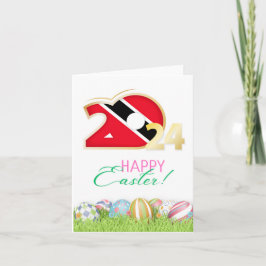 Glad påsk 2024-hälsningskort "Trinidad Andtoba" Kort