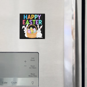 Glad påsk 2025 Ägg Kanin Söt kanin Magnet