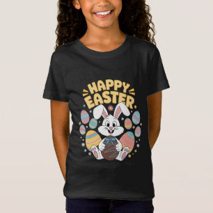 Glad påsk 2025 Ägg Kanin Söt kanin T Shirt