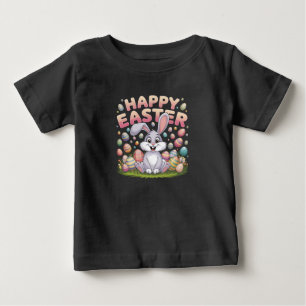 Glad påsk 2025 Ägg Kanin Söt kanin T Shirt