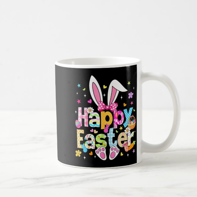 Glad påsk 2026 Söt kanin Påskdag Kvinna Kaffemugg (Höger)