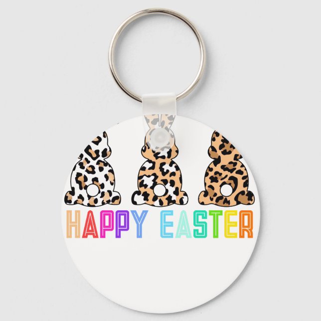 glad påsk (5), retro, vintage nyckelring (Framsida)
