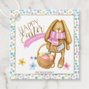 Glad påsk Allbunny ID640 Gåvor Etiketter