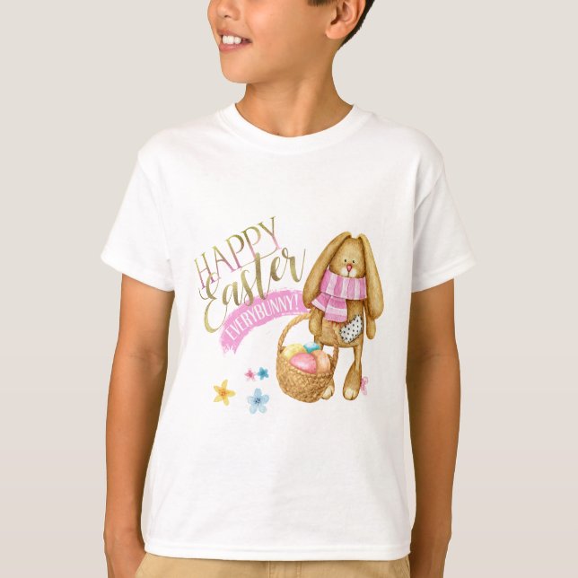Glad påsk Allbunny ID640 T Shirt (Framsida)