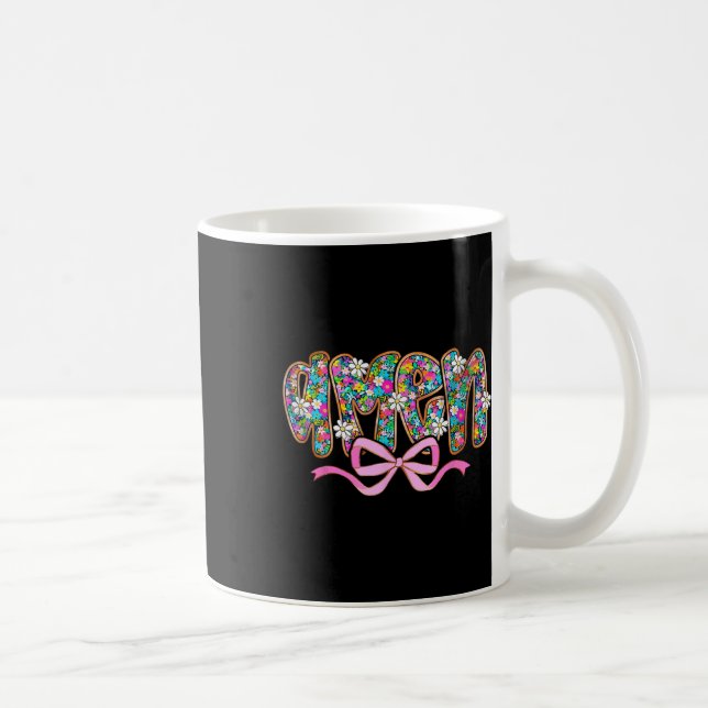 Glad Påsk Amen Blommig Preppy Påsk Bibelvers Kaffemugg (Höger)
