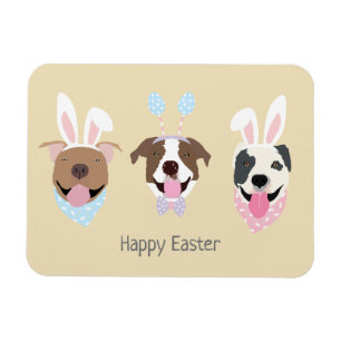 Glad påsk American Pit Bull Terrier Hundar Magnet