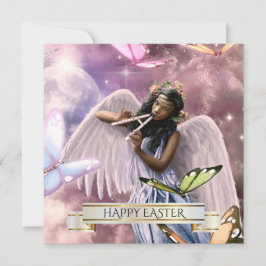 Glad påsk. Angel med Butterflies Cards Julkort