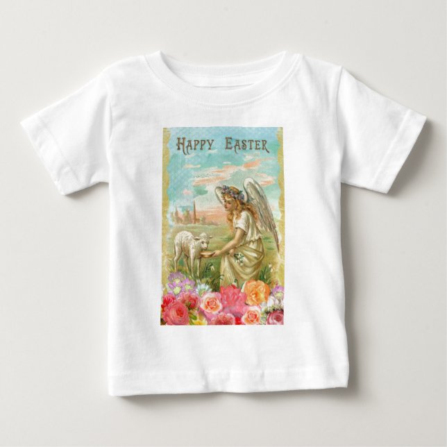glad påsk ängel t-shirt (Framsida)