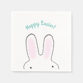 Glad påsk Anpassa Påskharn för söt text Pappersservett