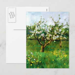 Glad påsk. Apple Blommar Fine Art Helg Vykort