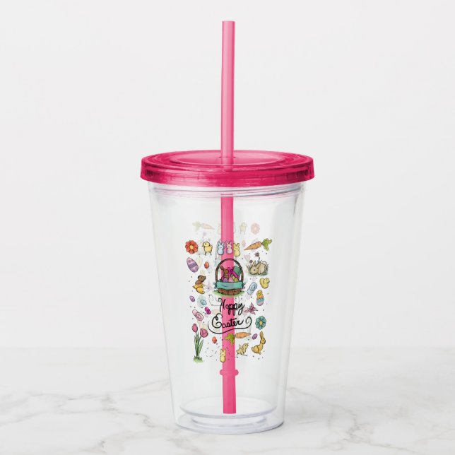 Glad påsk Art Take Away Mugg (Framsida)