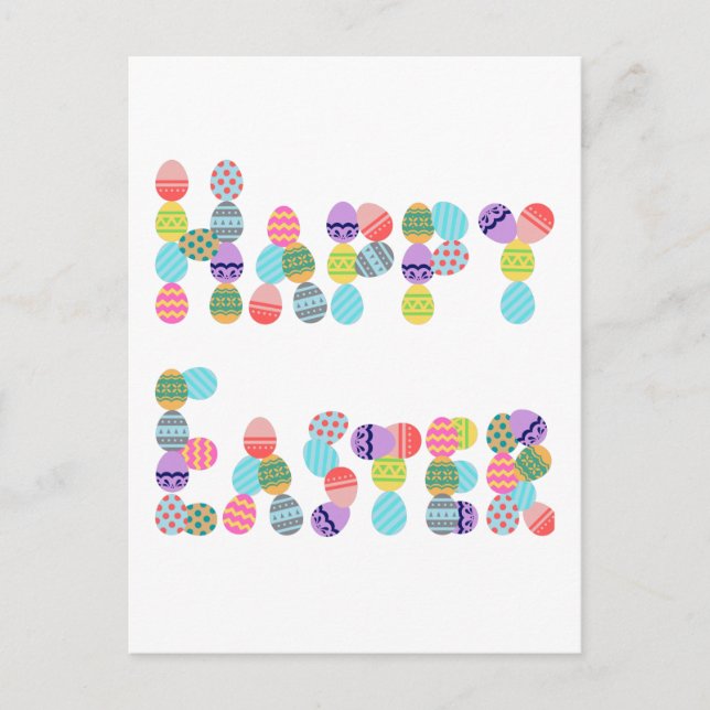 Glad påsk av ägg | Lustigt Påskägg Vykort (Framsida)