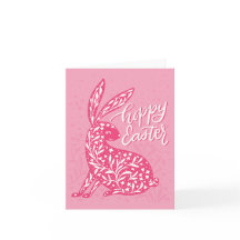 Glad påsk av en söt kanin