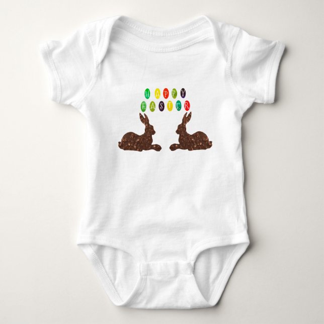 Glad påsk Baby Bodykostdräkt Tee (Framsida)