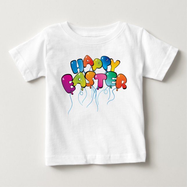 Glad påsk-ballonger tee (Framsida)