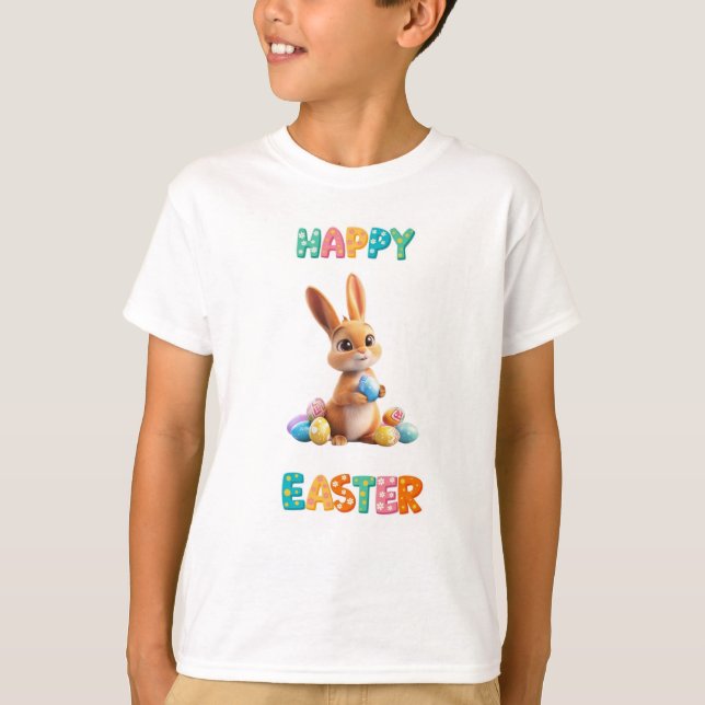 Glad påsk Barn T Shirt (Framsida)