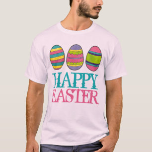 Glad påsk Basket målade ägg Hunt Eggs T Shirt