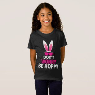 Glad påsk, BE Hoppy, Påskhare Roligt T-Shirt