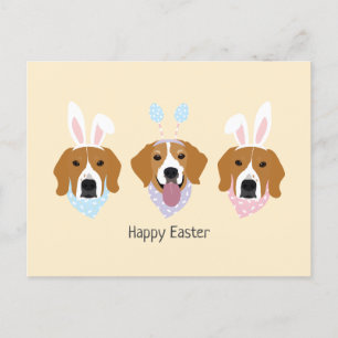Glad påsk Beagle Hundar Vykort
