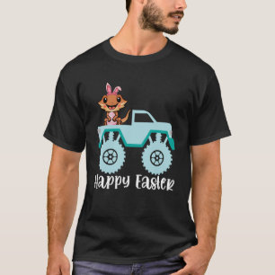 Glad påsk Beared Dragon Riding Monster Lastbil T Shirt