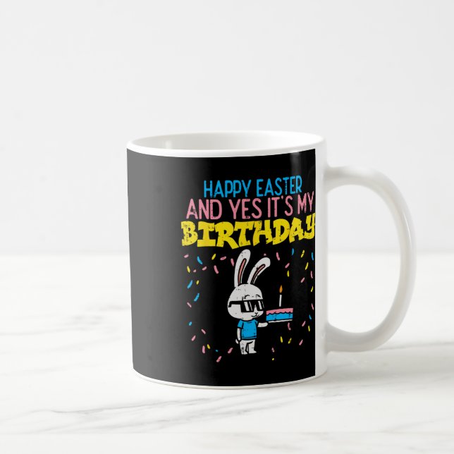 Glad påsk Birthday Bunny Cake Bday Party Boys G Kaffemugg (Höger)