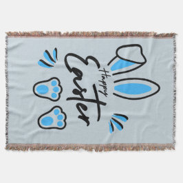 Glad påsk blå filt