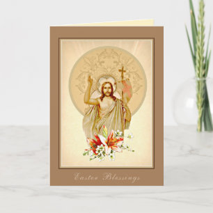 Glad påsk Blessings Prayer Resurrection Vintage Helgkort