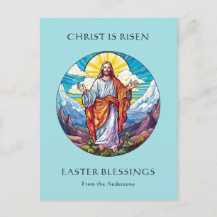 Glad påsk Blessings Religiösa Catholique Jesus Helg Vykort
