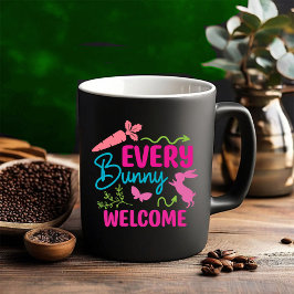 Glad påsk. Blommor Två-Tonad Mugg