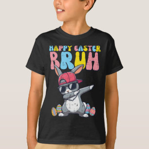 Glad påsk Bruh Bunny Dab Rabbit Dance Boys Kids T Shirt