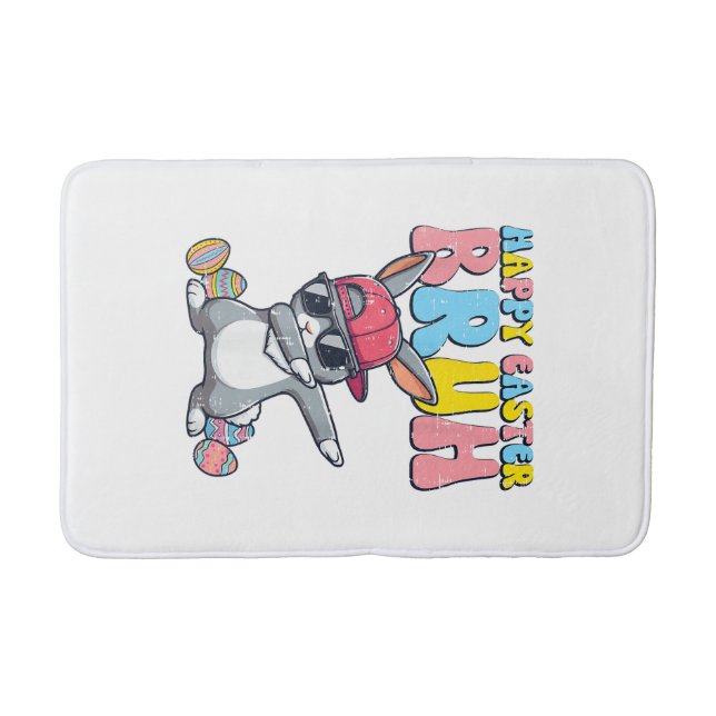 Glad påsk Bruh Bunny Dab Rabbit Dans Pojkar Barn Badrumsmatta (Framsidan)