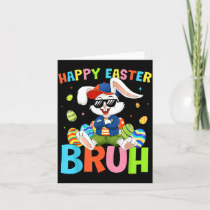Glad påsk Bruh Bunny för barn pojkar flickor kvinn Kort