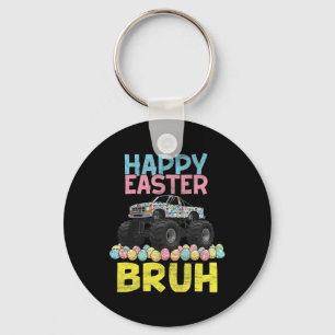 Glad påsk Bruh Funny Monster Lastbil Bunny Eggs B Nyckelring