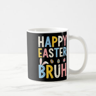Glad påsk Bruh Meme Funny Bunny Bro Tonåringars Bo Kaffemugg