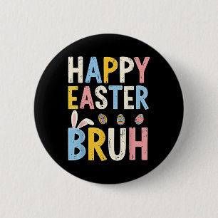 Glad påsk Bruh Meme Funny Bunny Bro Tonåringars Bo Knapp