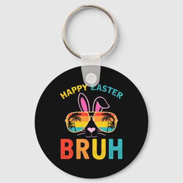 Glad påsk Bruh Shirt Bruh Meme Funny Sayed Bro Nyckelring (Framsida)