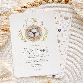 Glad påsk Brunch Inbjudningar