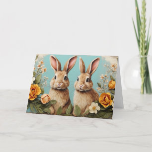Glad påsk Bunnies Kort