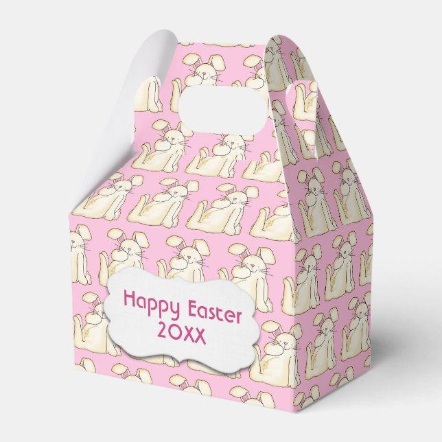 Glad påsk Bunnies Presentaskar (Framsidan Sidan)