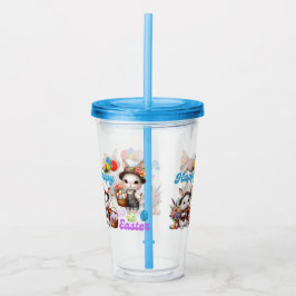 Glad påsk Bunnies Take Away Mugg