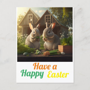 Glad påsk Bunnies! vykort för påsk